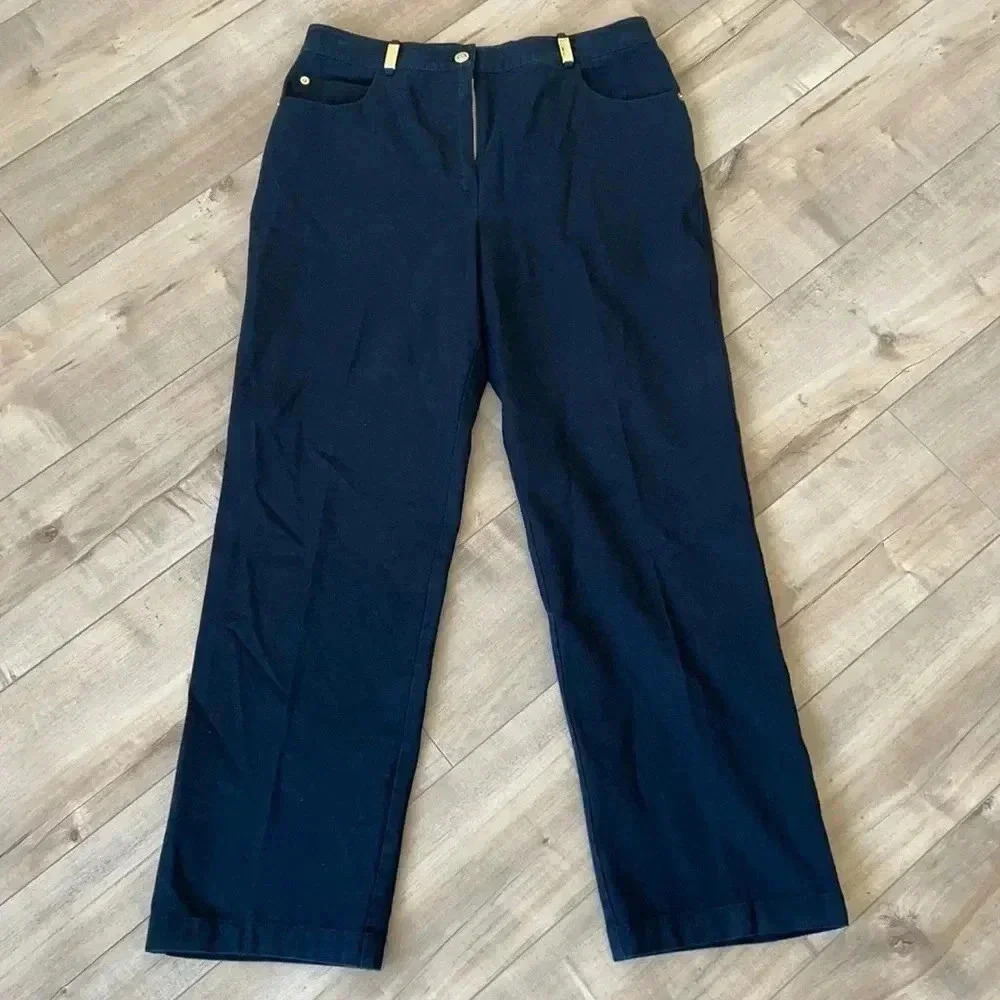St. John Sport Black Pants Sz 8
